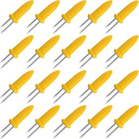 20 Pcs Stainless Steel Corn on the Cob holders, BBQ Corn on a Skewer, Corn on the Grill