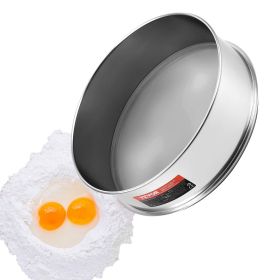 VEVOR Flour Sieve Fine Mesh, 40 Mesh Flour Sifter, 304 Stainless Steel Fine Mesh Sifter Food-grade, Dia. 12.6" Fine Mesh Strainers for Baking