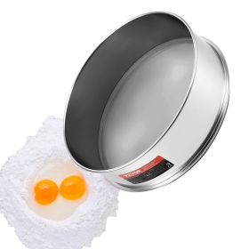 VEVOR Flour Sieve Fine Mesh, 80 Mesh Flour Sifter, 304 Stainless Steel Fine Mesh Sifter Food-grade, Dia. 12.6" Fine Mesh Strainers for Baking