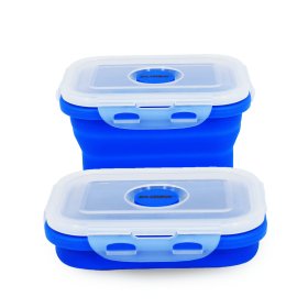 GLIDER S20 Black Bento Premium Lunch Box & Food Storage Container (Color: Blue, size: large)